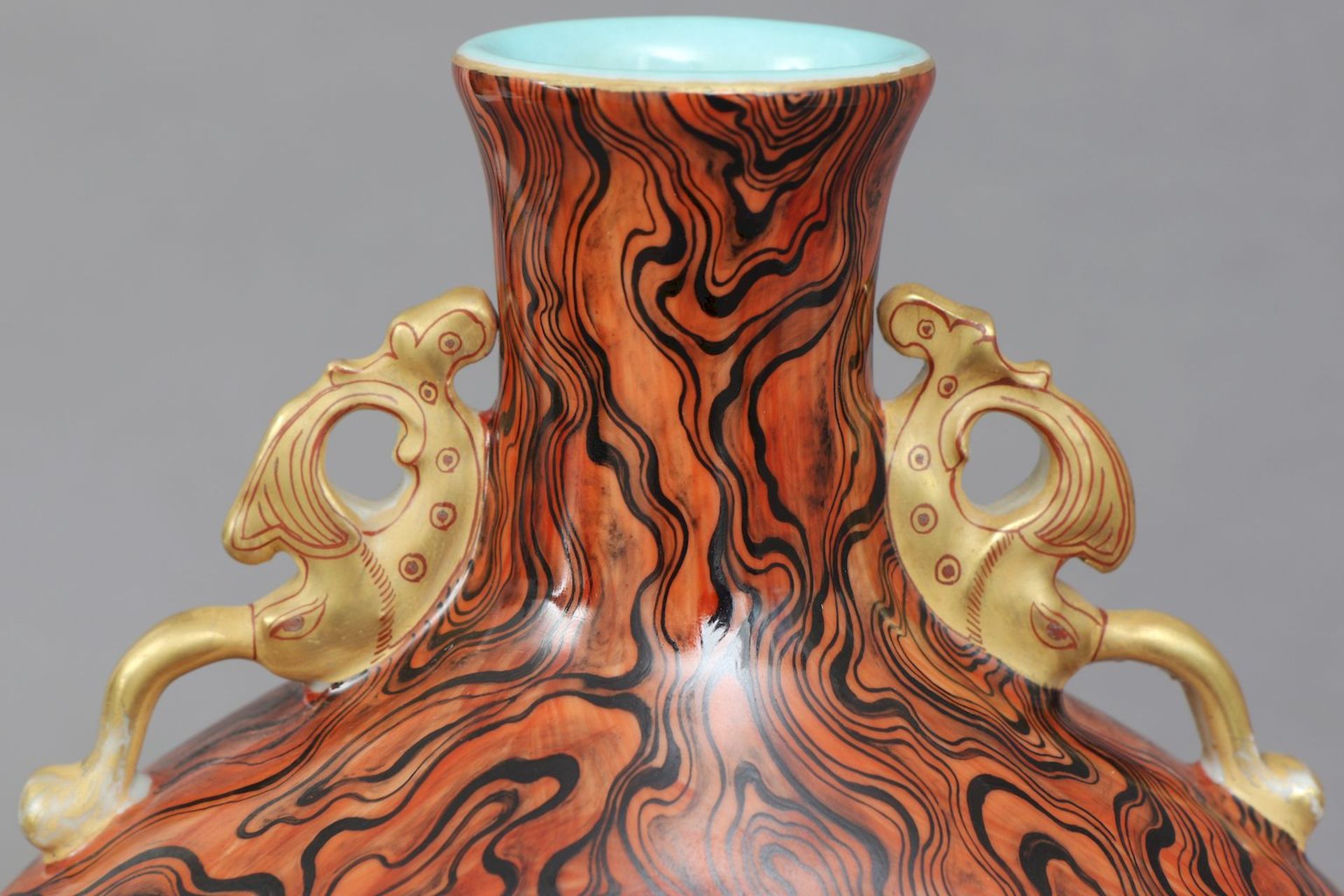 Chinesische Vase in Pilgerflaschen-Form - Bild 4 aus 5