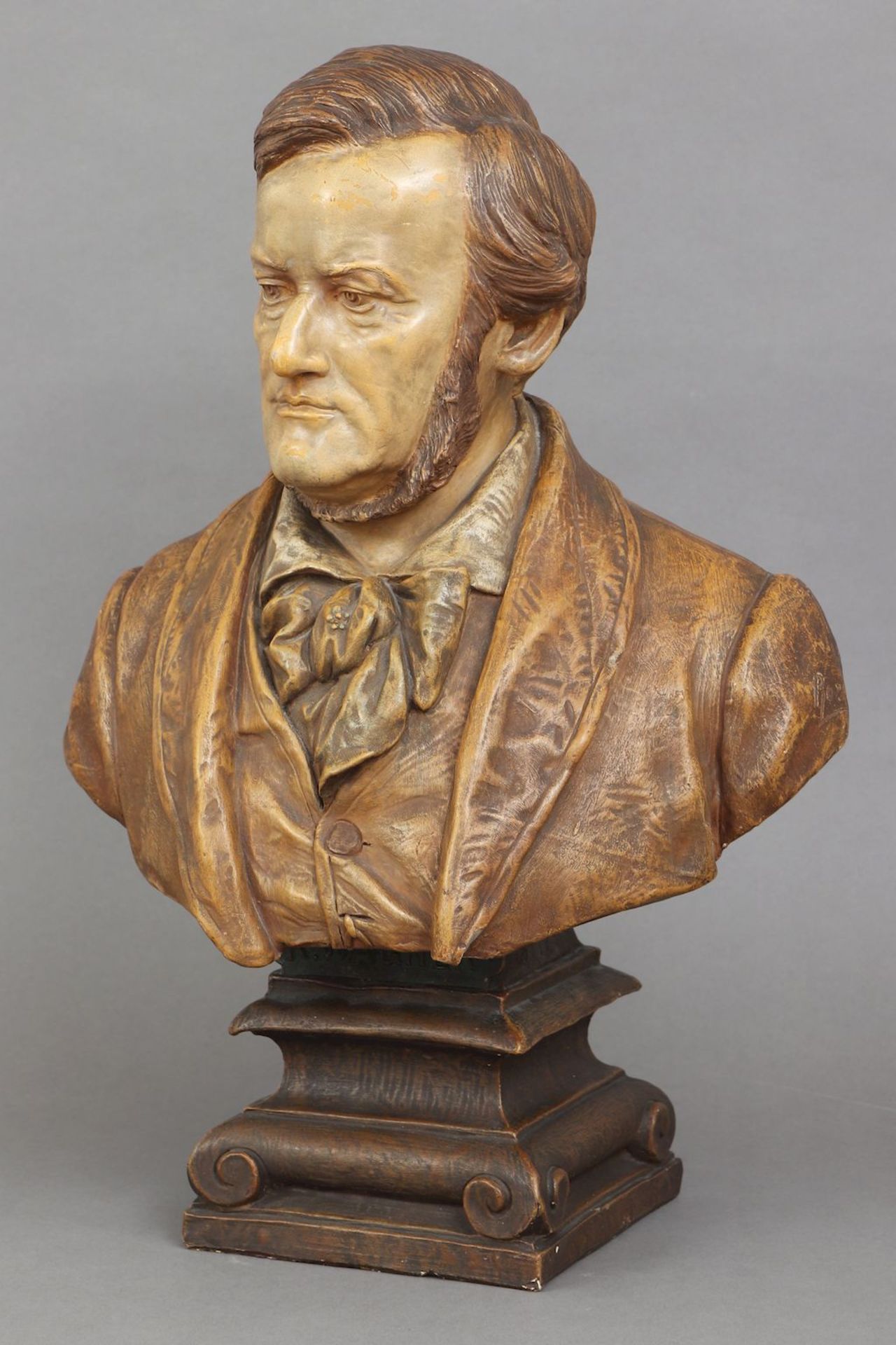 GOLDSCHEIDER Wien, Keramikbüste Richard Wagner