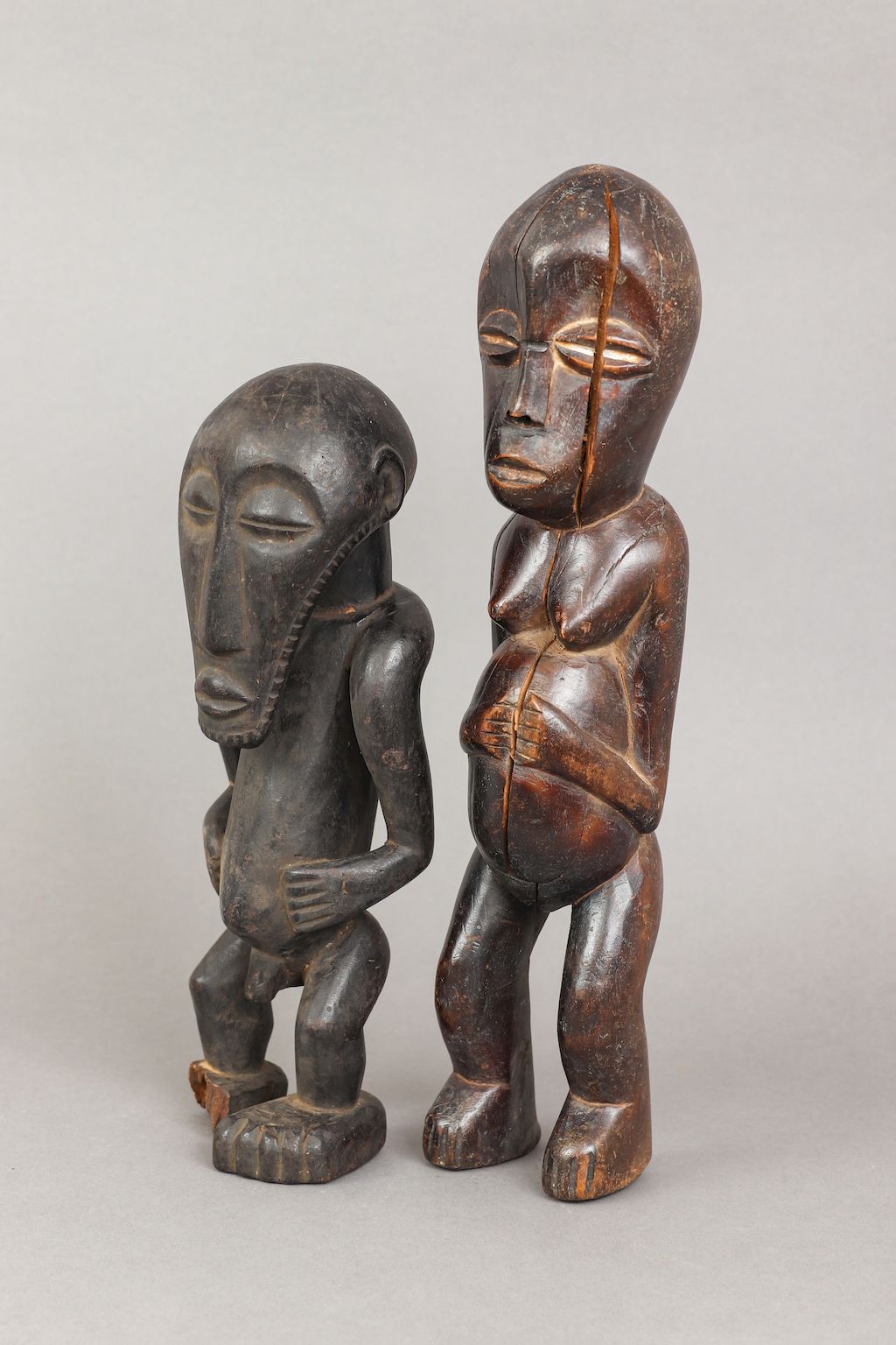 2 afrikanische Ahnenfiguren, wohl Songye, Kongo - Image 2 of 5