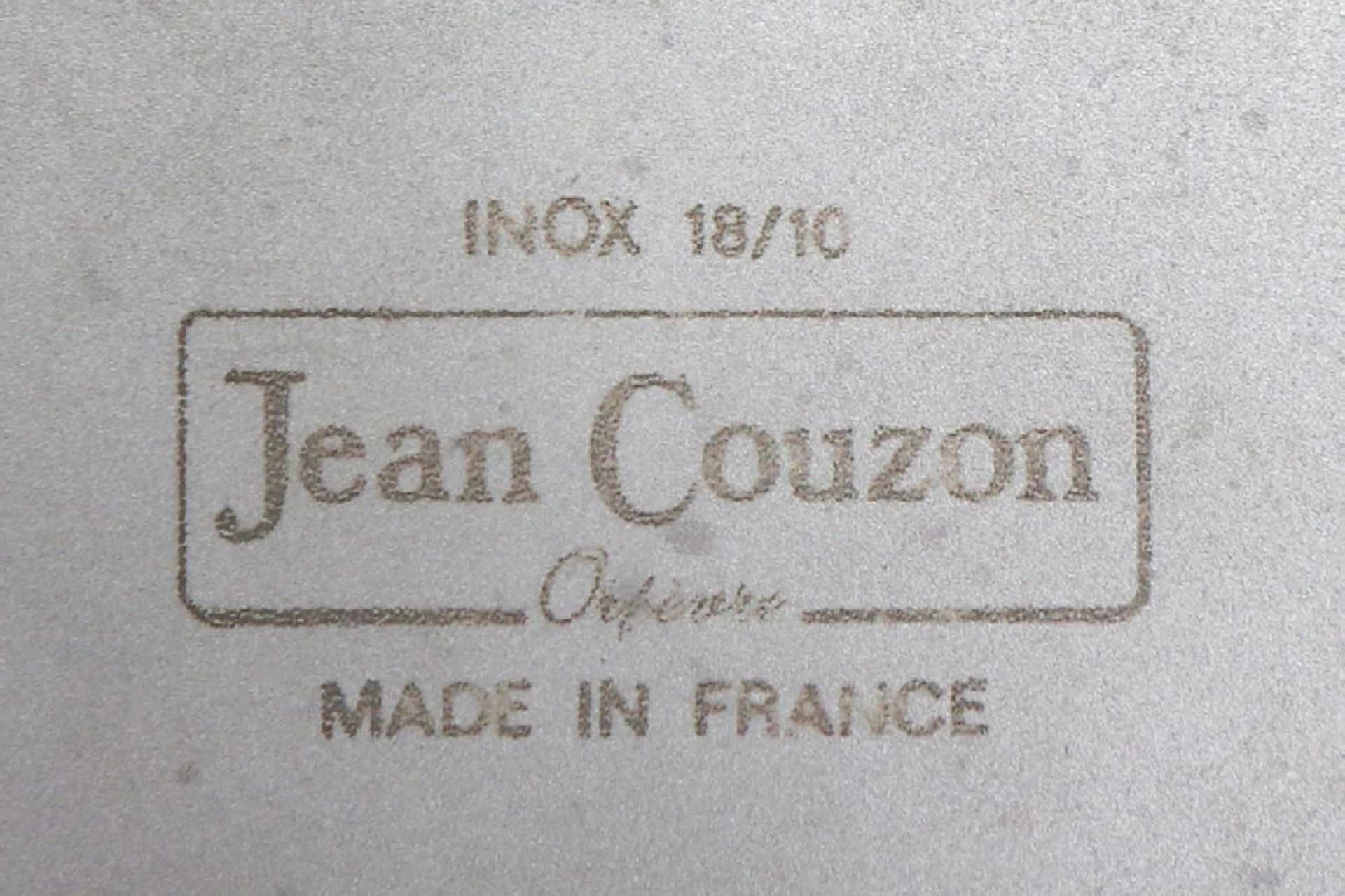 JEAN COUZON (France) SektkühlerEdelstahl, poliert, gekanteter Korpus mit 2 seitlichen Griffen, H ca. - Image 2 of 4