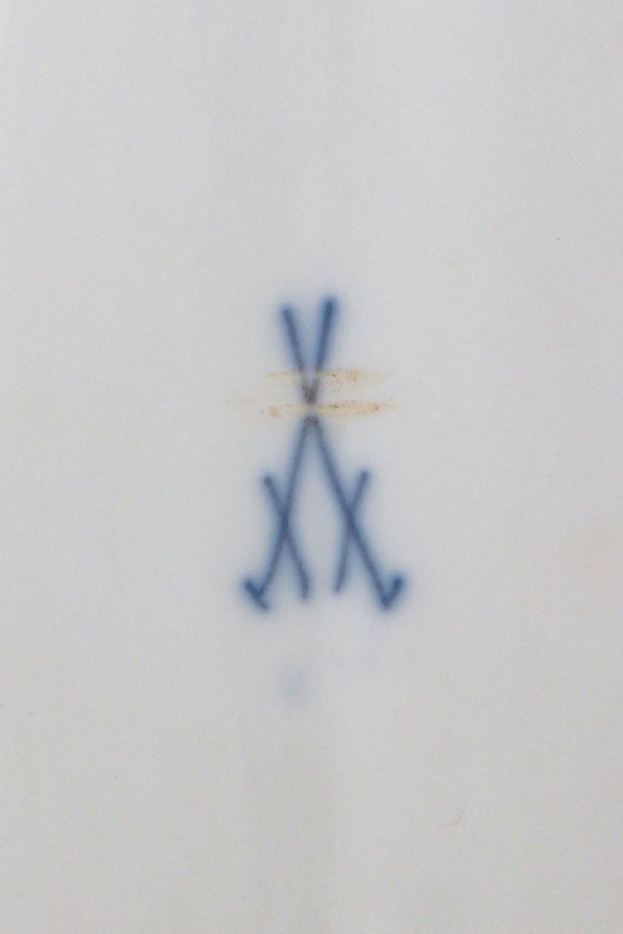 MEISSEN Fleischplatte mit Tropfeinsatz1850-1924, Form ¨Neuer Ausschnitt¨, unterglasurblaues ¨ - Bild 3 aus 3