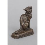 Emmanuel FRÉMIET (1824-1910), Bronzefigur einer Katze¨Le Chat¨, sitzende Darstellung einer Katze auf