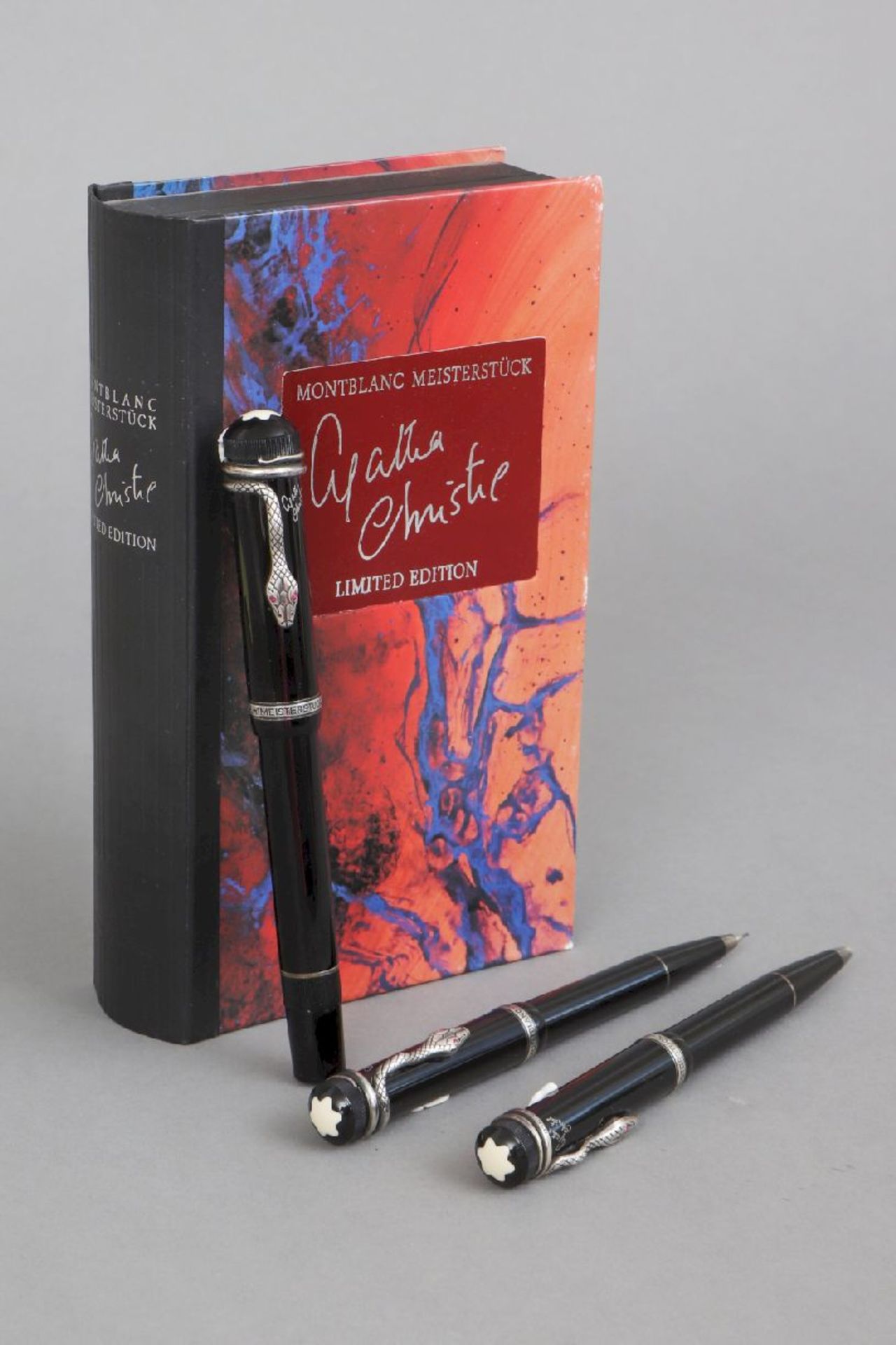 MONTBLANC Writers Edition ¨Agatha Christie¨ (1993)3-teiliges Set, bestehend aus 1