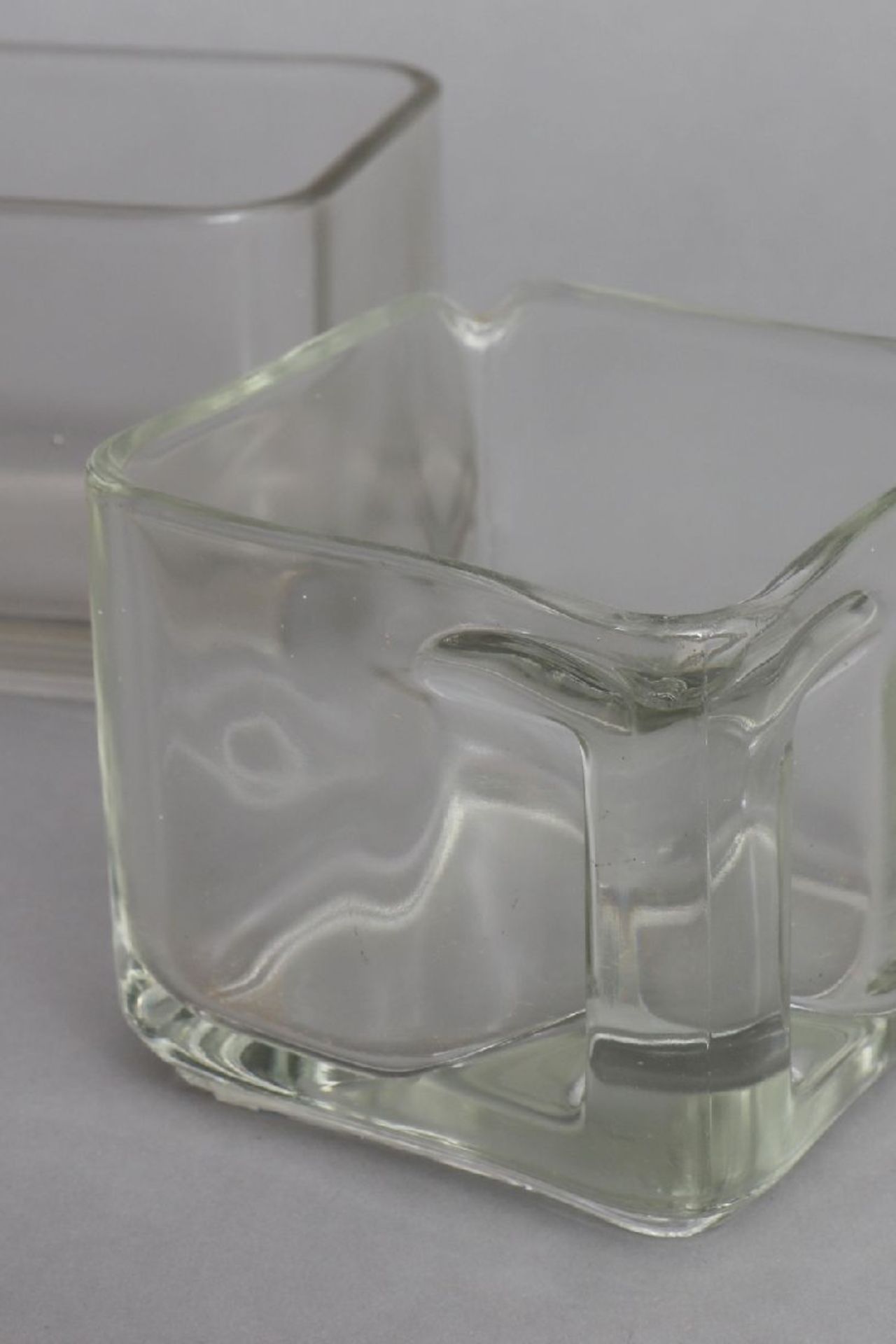 2 Teile WAGENFELD Kubus VorratsgeschirrHersteller VLG (vereinigte Lausitzer Glaswerke), Entwurf - Image 3 of 6
