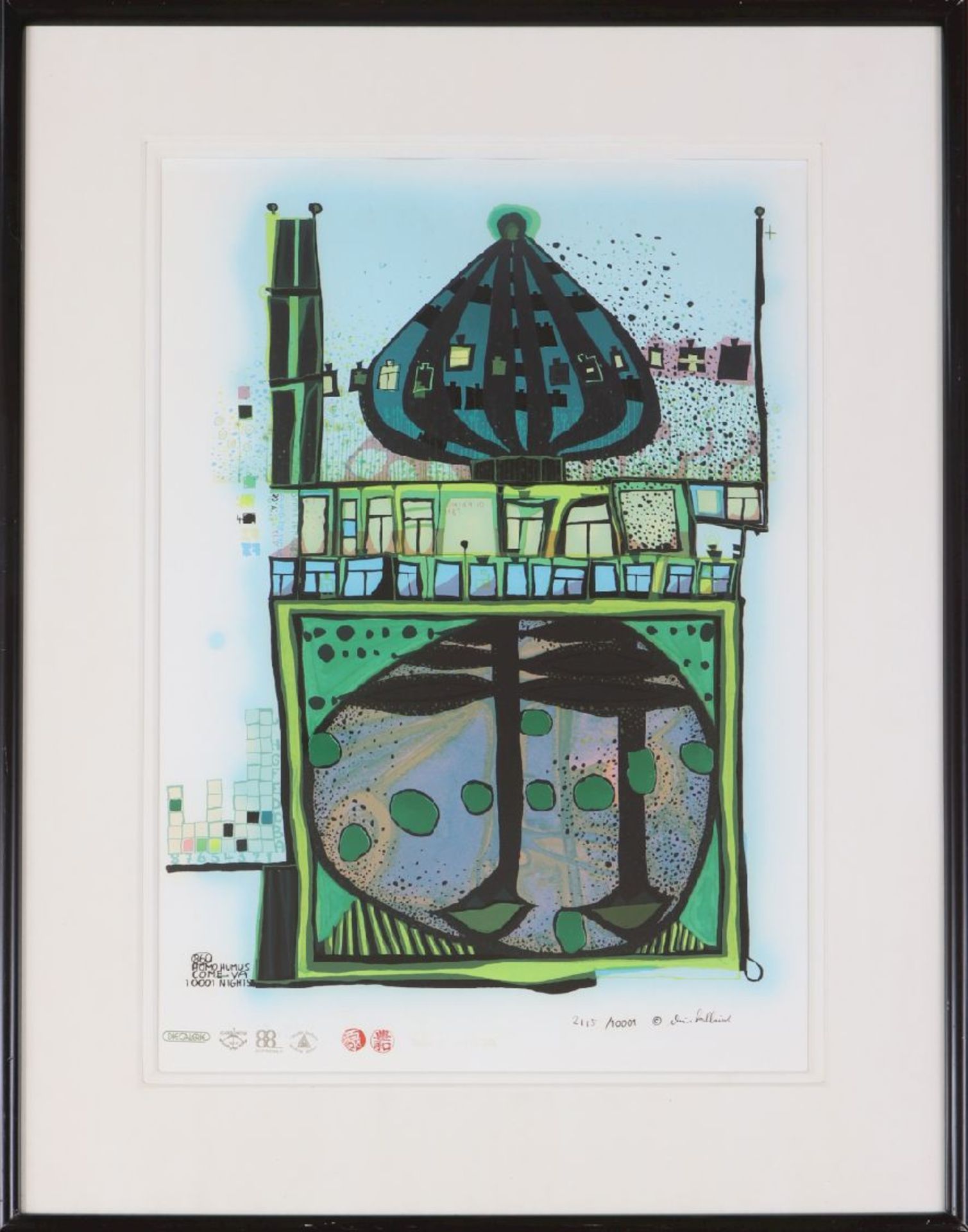 FRIEDENSREICH HUNDERTWASSER (1928 Wien - 2000 an Bord der Queen Elizabeth 2 bei Neuseeland)