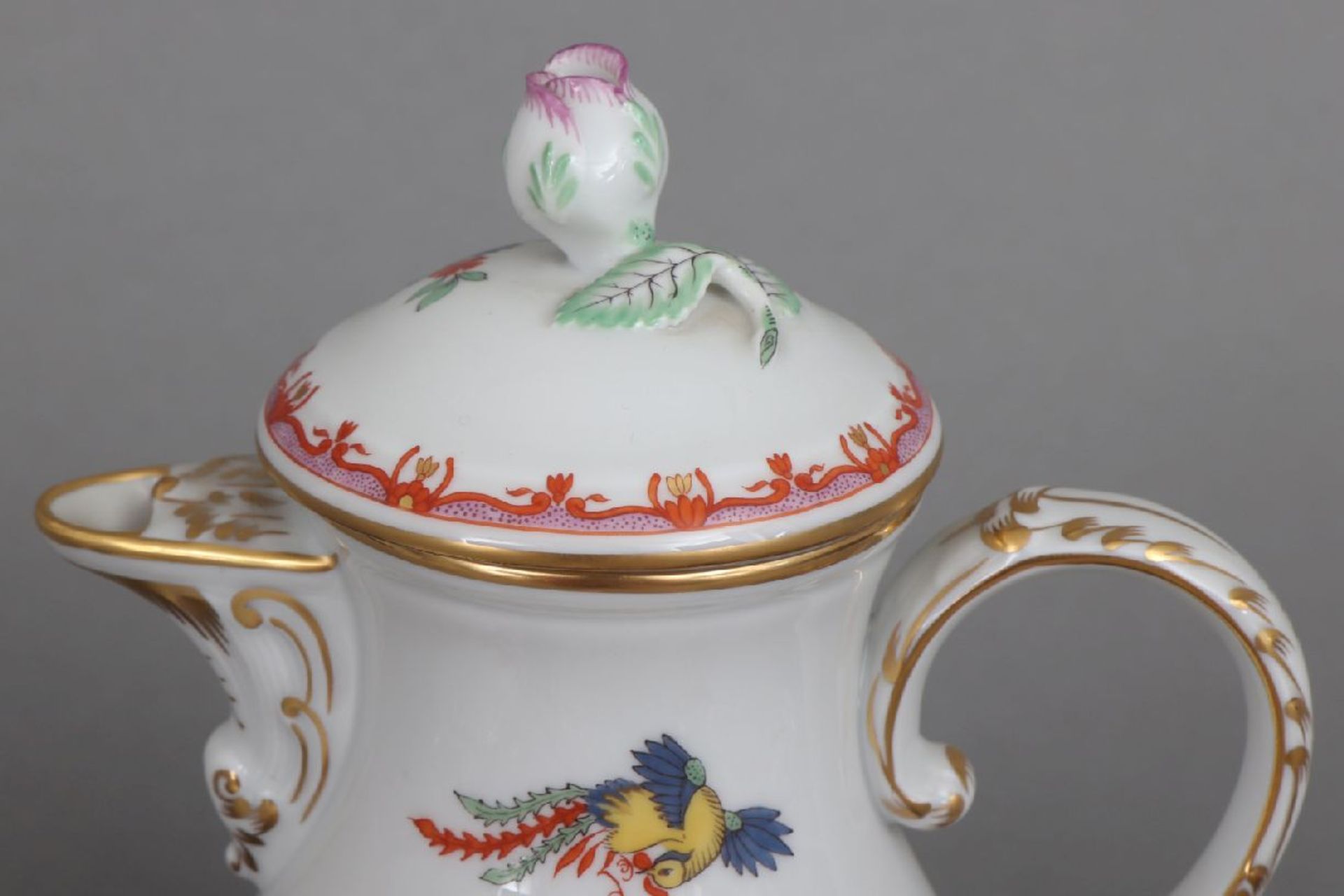 MEISSEN Mokkaservice2. Hälfte 20. Jahrhundert, Form ¨Neuer Ausschnitt¨, ¨Kakiemon¨-Dekor mit - Image 5 of 5