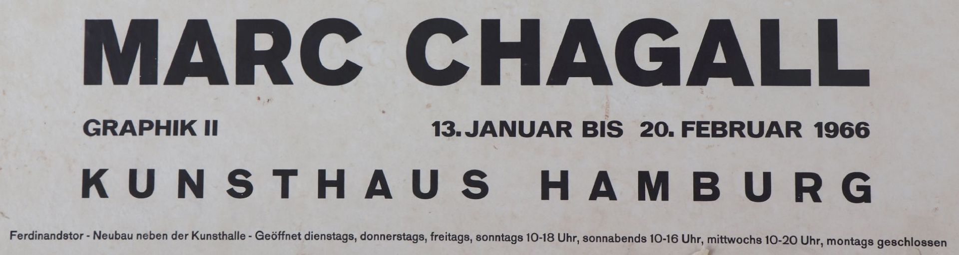 MARC CHAGALL (1887 Peskowatik bei Witebsk - 1985 Saint-Paul-de-Vence)Ausstellungsplakat ( - Bild 2 aus 5