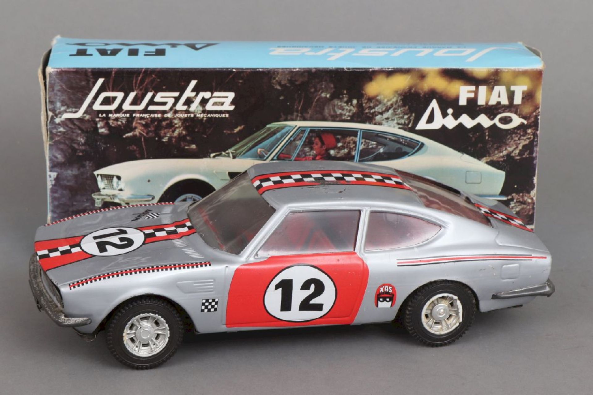 3 Modellautos der 1960/70er Jahre1x FIAT Dino, Hersteller Joustra, in original Box, 1x PORSCHE - Image 5 of 6