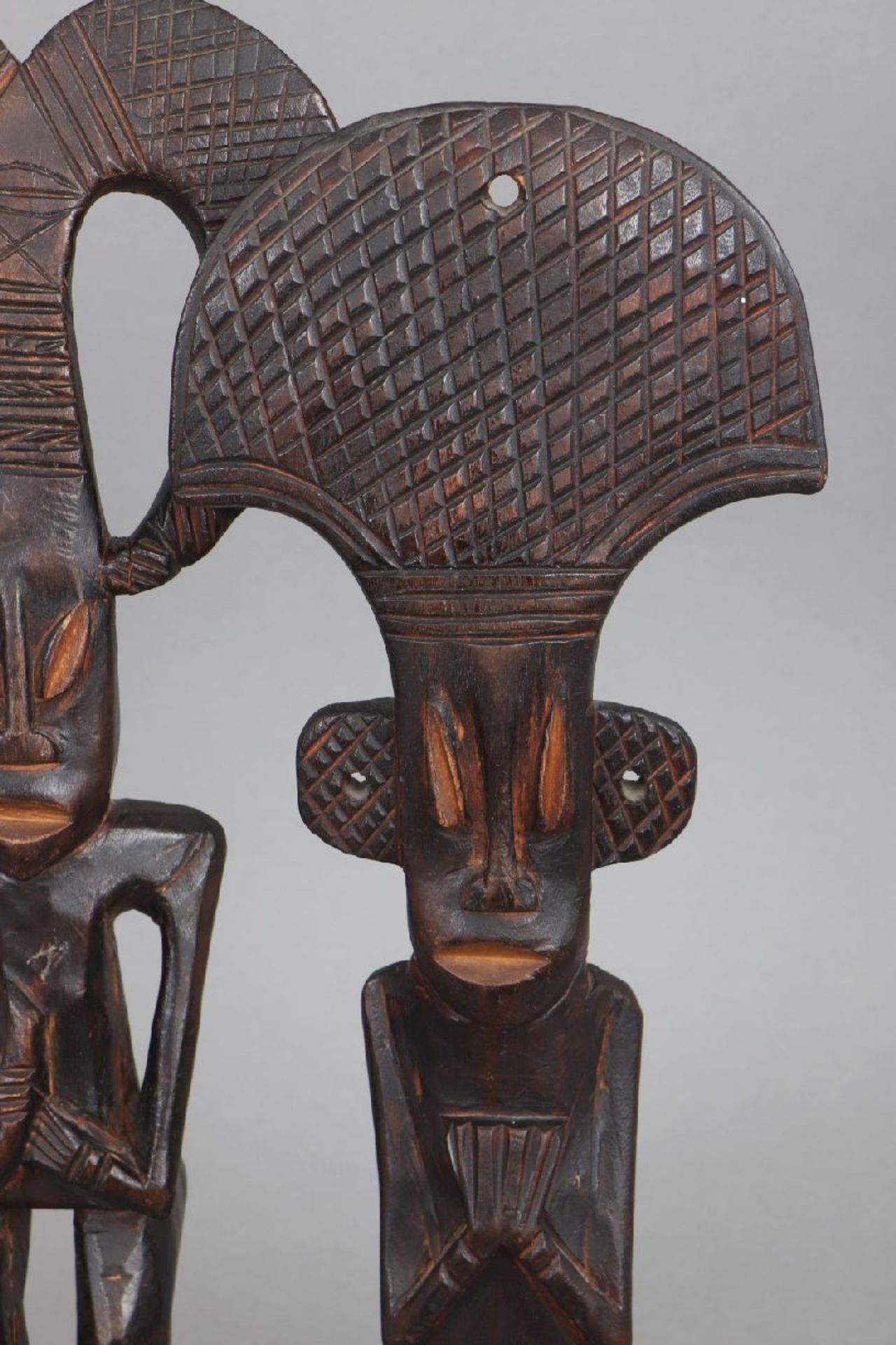 2 afrikanische Ritualfiguren der AshantiWestafrika um1930, ¨Zwillingsfiguren¨, stehende Figuren, - Image 4 of 4