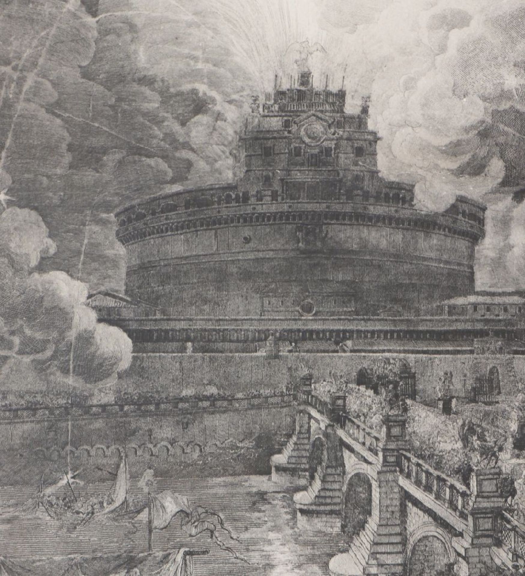 GIOVANNI BATTISTA PIRANESI (1720 wohl Mogliano bei Mestre - 1778 Rom)Kupferstich, ¨Fuoco artificiale - Bild 4 aus 6