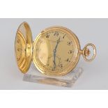 International Watch Co. (IWC) Taschenuhr der 1920er JahreGehäuse 585er / 14K Gelbgold, Savonette-