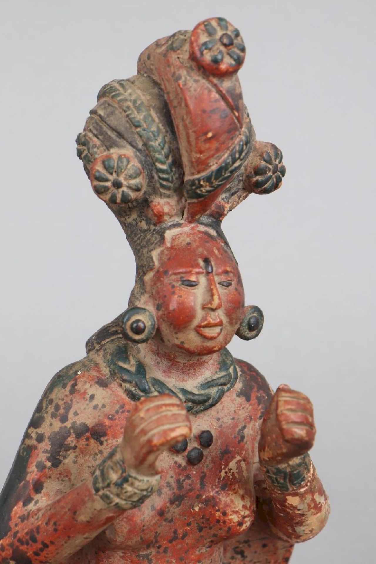 Präkolumbianische Maya Terrakotta-Figur - Image 5 of 7