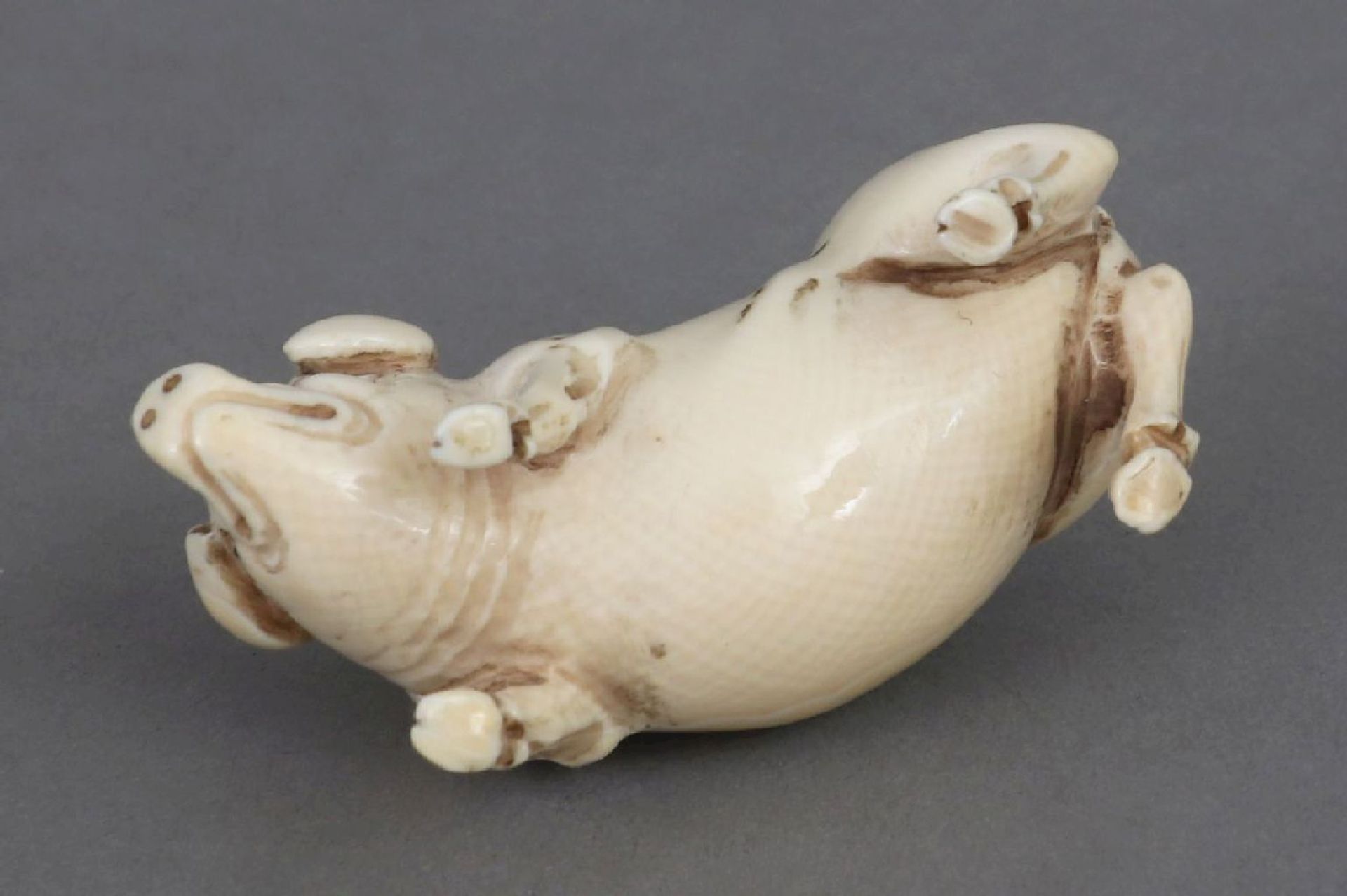 Japanische Netsuke ¨Schwein¨ - Image 5 of 5