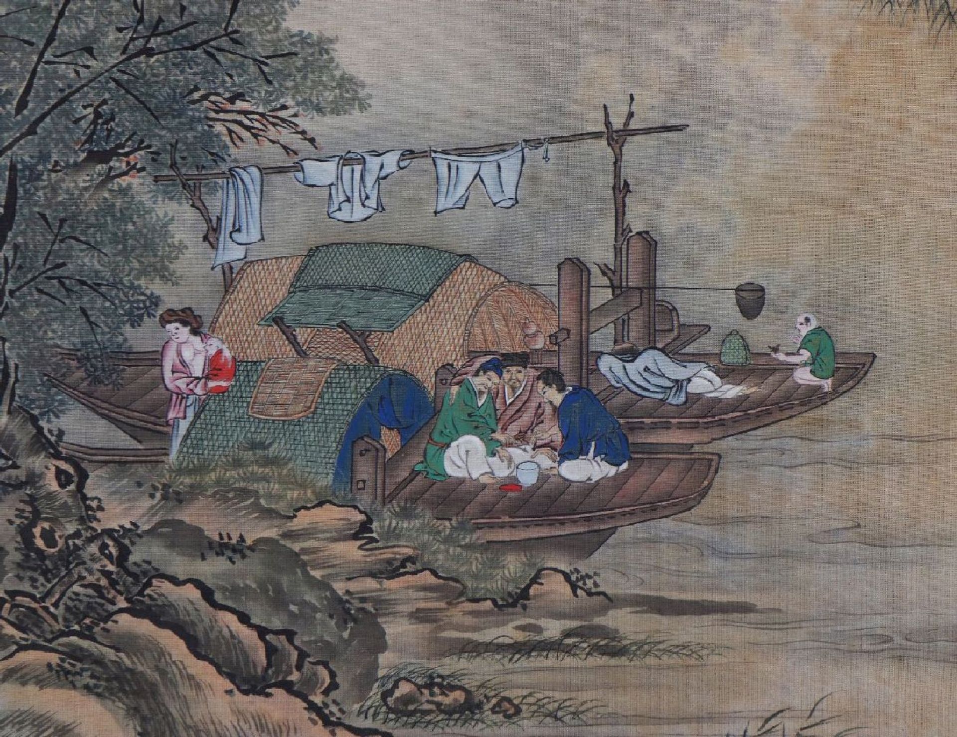 2 japanische Tuschezeichnungen des 19. Jahrhunderts - Image 3 of 3