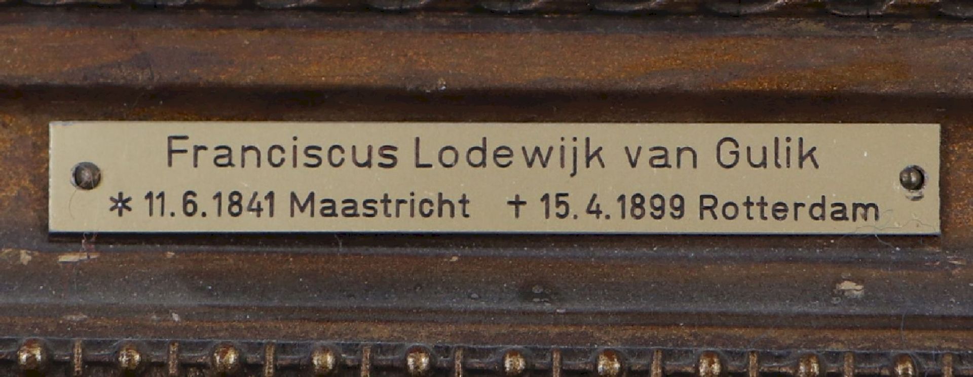FRANCISCUS LODEWIJK VAN GULIK (1841 Maastricht - 1899 Rotterdam) - Image 6 of 6