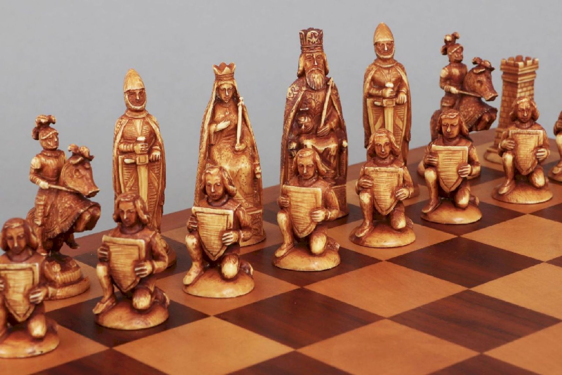 Schachspiel mit ERBACH Elfenbein-Figuren - Bild 3 aus 4