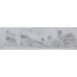 Supraporte Reliefplatte ¨Antikisierende Szene mit Putten, Nymphen und Teutonen¨