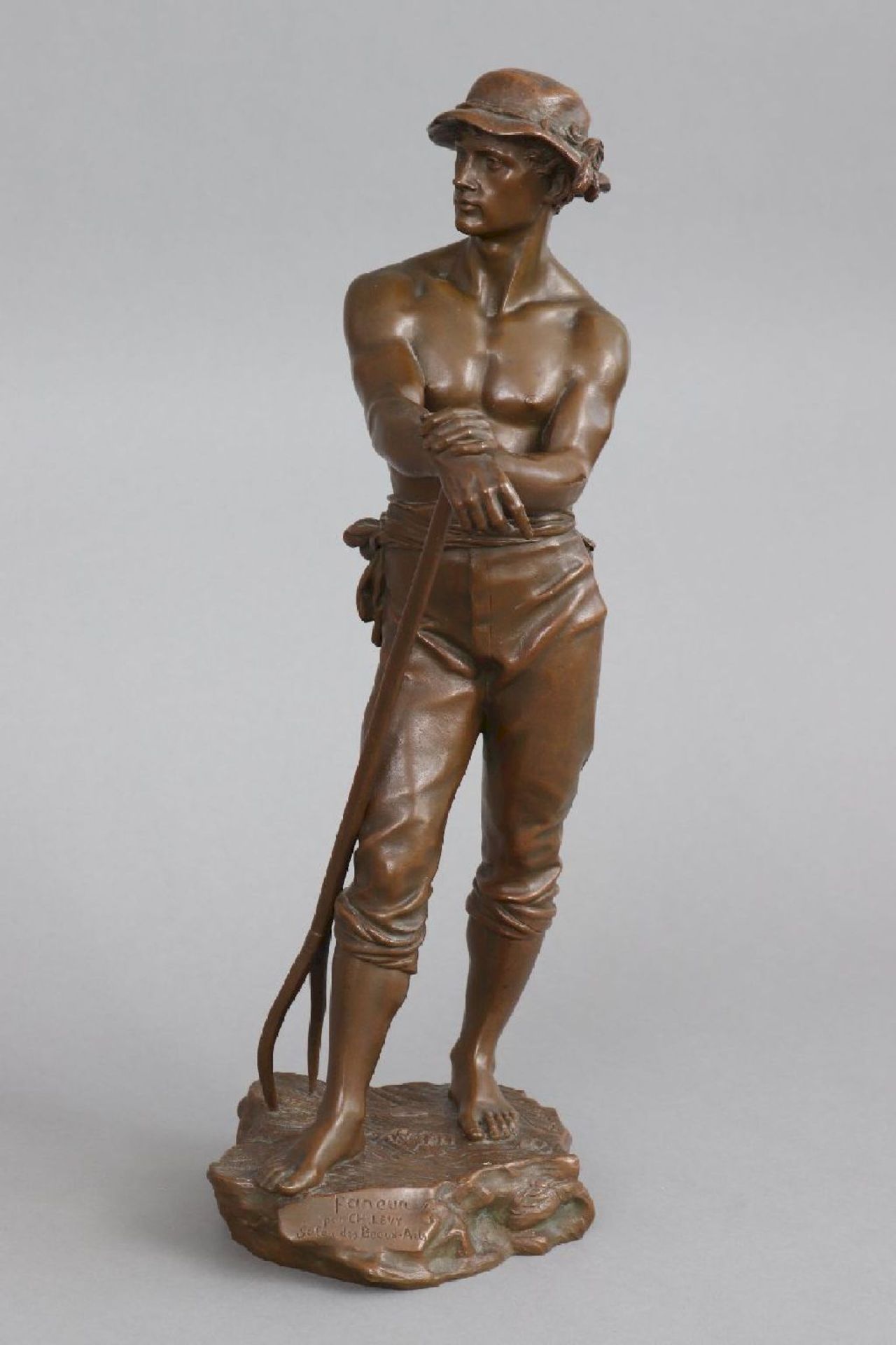 CHARLES OCTAVE LEVY (1820-1899) Bronzefigur ¨Faneur¨