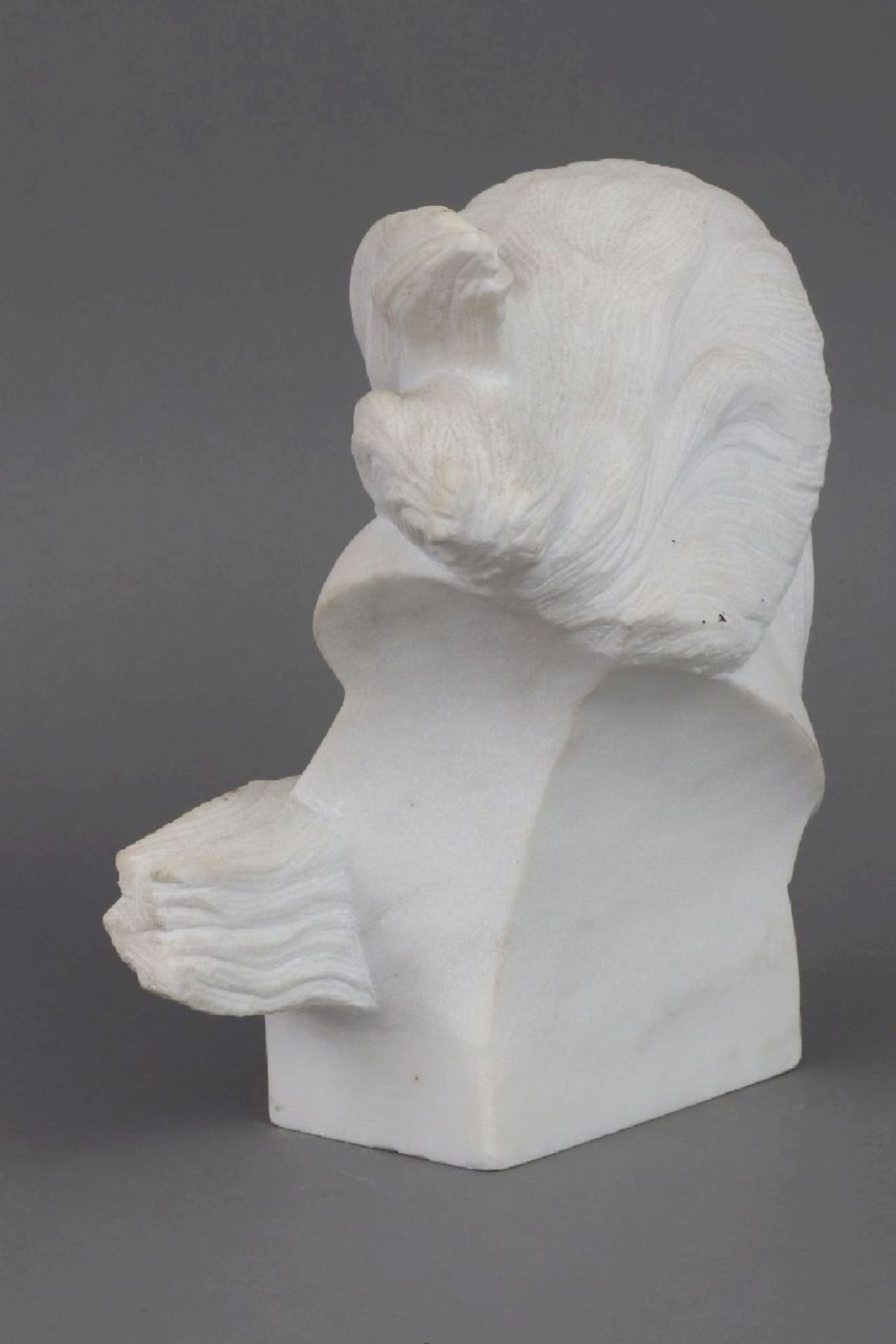 ANONYM, Skulptur, Alabaster-Büste - Image 4 of 6