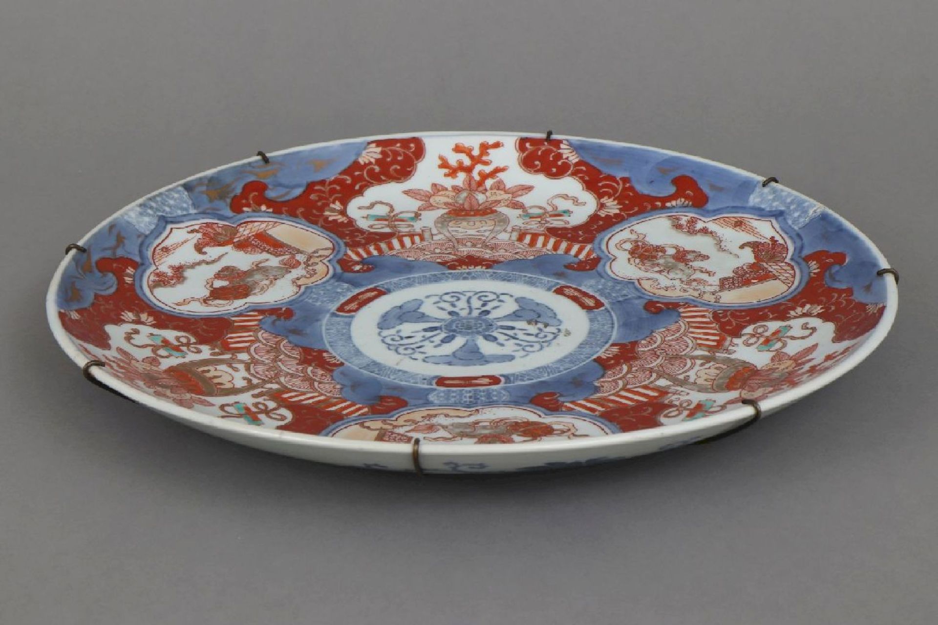 Asiatische Imari Porzellan-Platte - Bild 2 aus 6