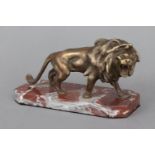 Bronzefigur ¨schreitender Löwe¨