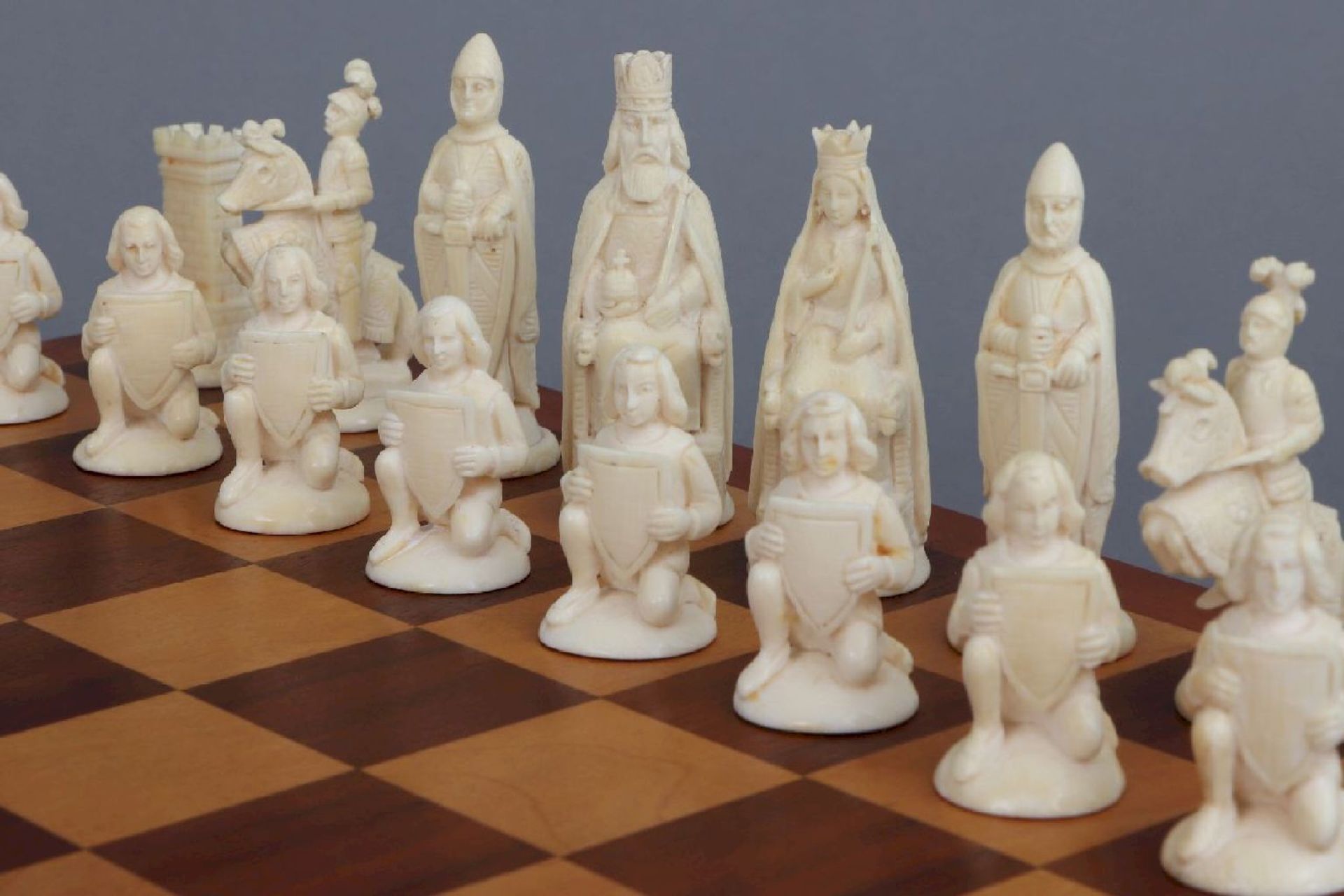 Schachspiel mit ERBACH Elfenbein-Figuren - Bild 2 aus 4