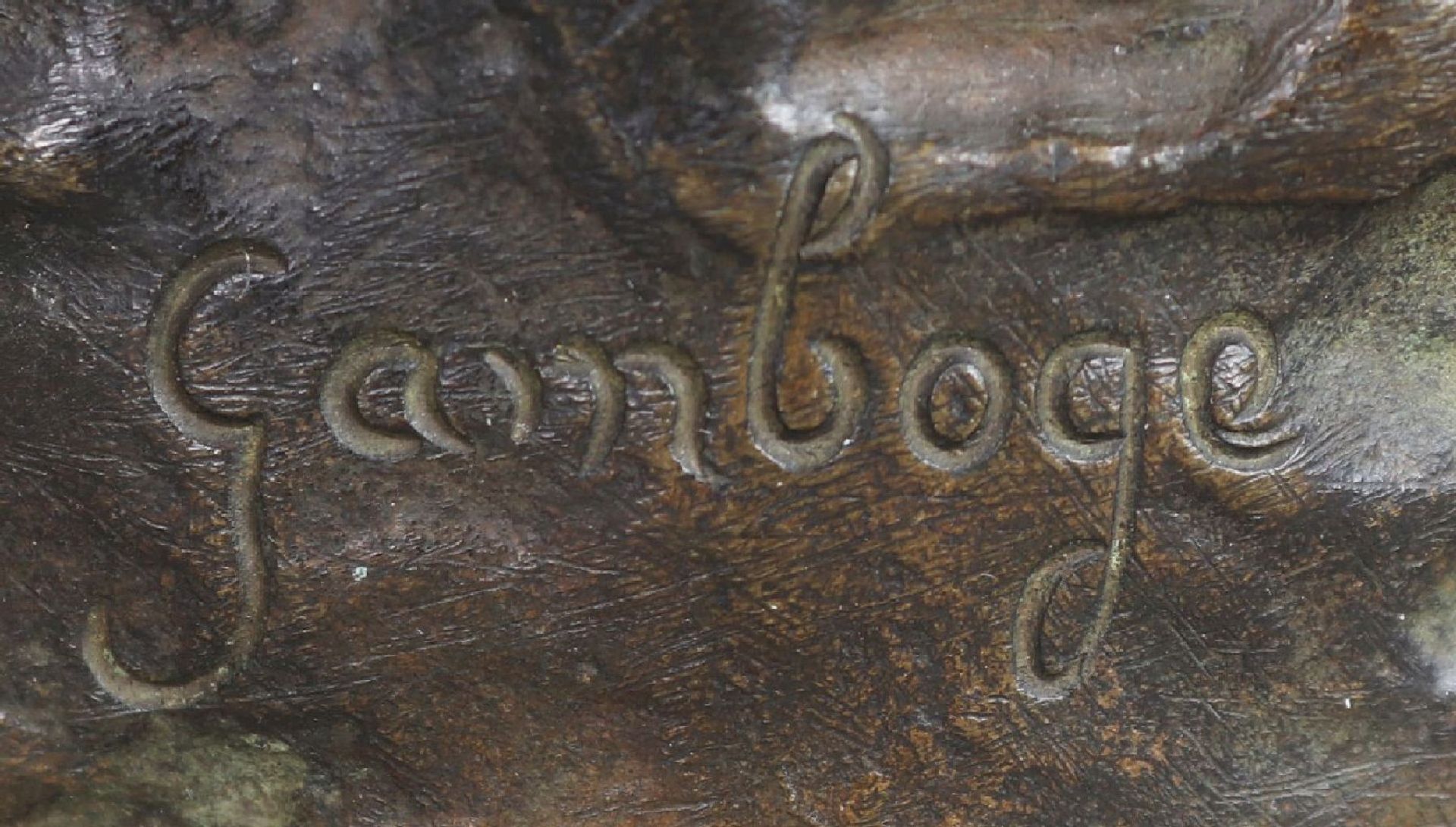 GABOGE (italienischer Bildhauer des 19./20. Jhdts.), Bronzefigur ¨Schmied¨ - Image 3 of 5