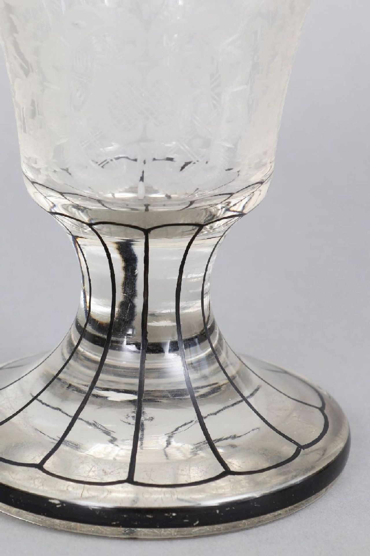 Böhmisches Pokalglas, um 1900 - Bild 4 aus 4
