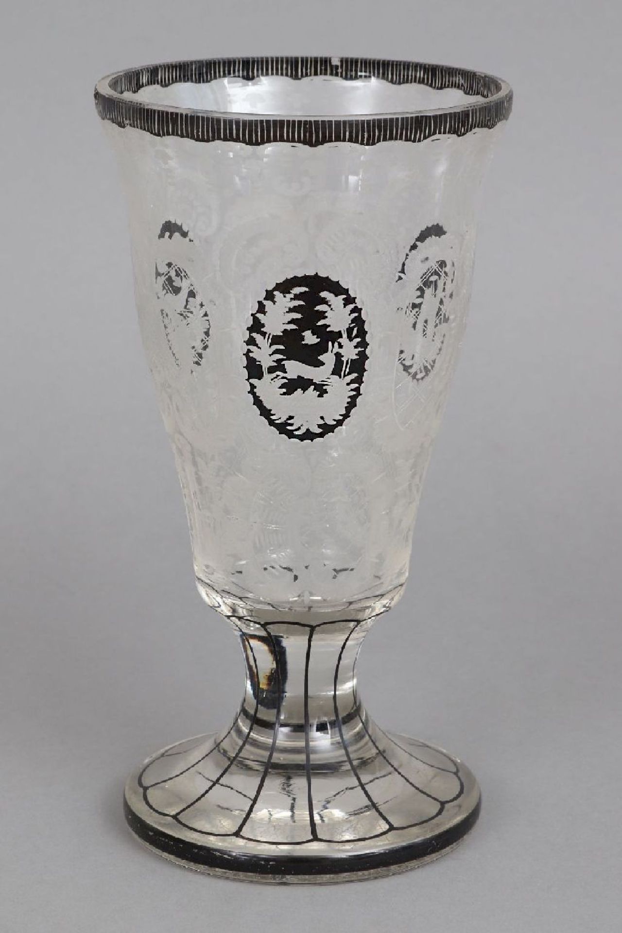 Böhmisches Pokalglas, um 1900