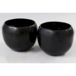 Paar Keramik Cachepots