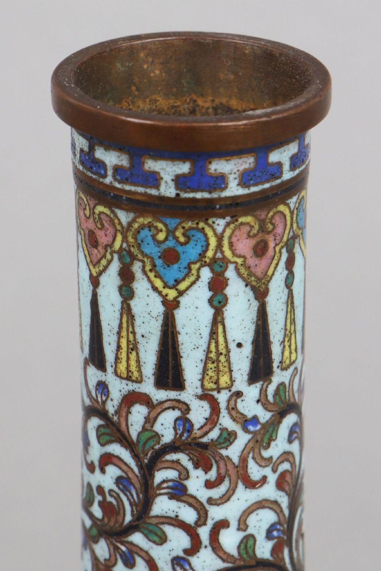 Cloisonné Vasengefäß - Image 3 of 4