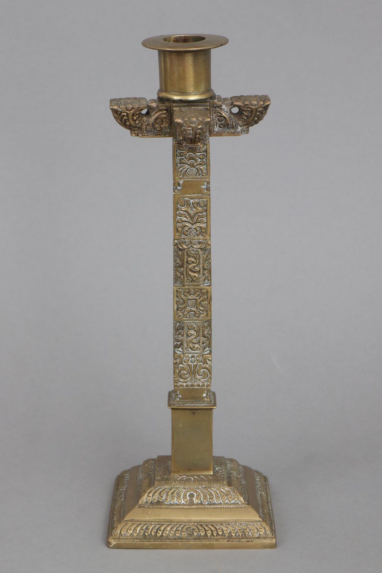 Bronzeleuchter im Stile einer tibetanischen Öllampe - Image 2 of 4