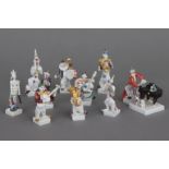 10 MEISSEN Porzellanfiguren ¨Clownkapelle¨