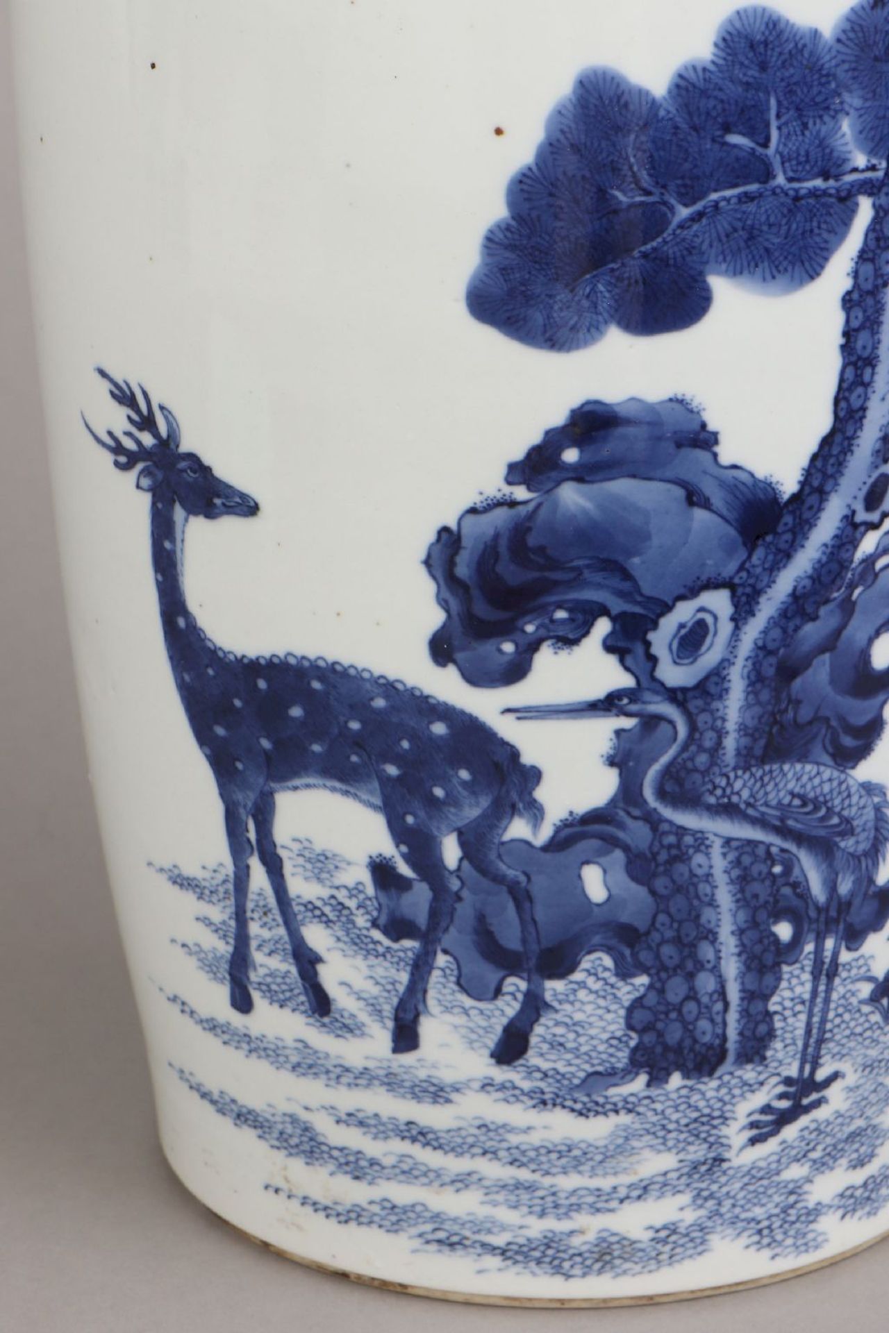 Chinesische Vase mit Blaumalerei - Image 4 of 6