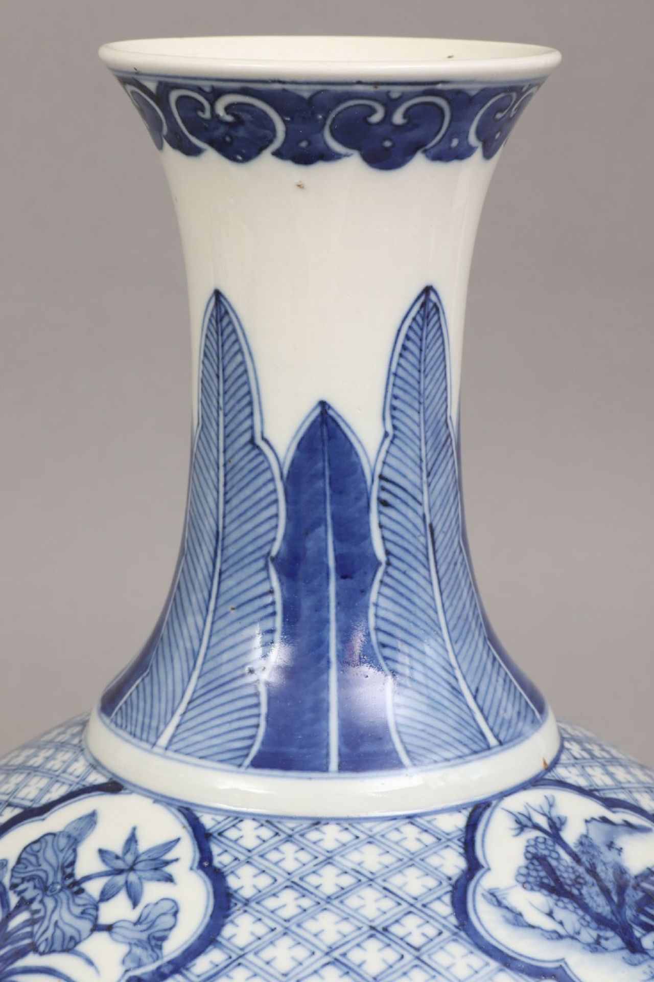 Chinesische Vase mit Blaumalerei - Image 5 of 5