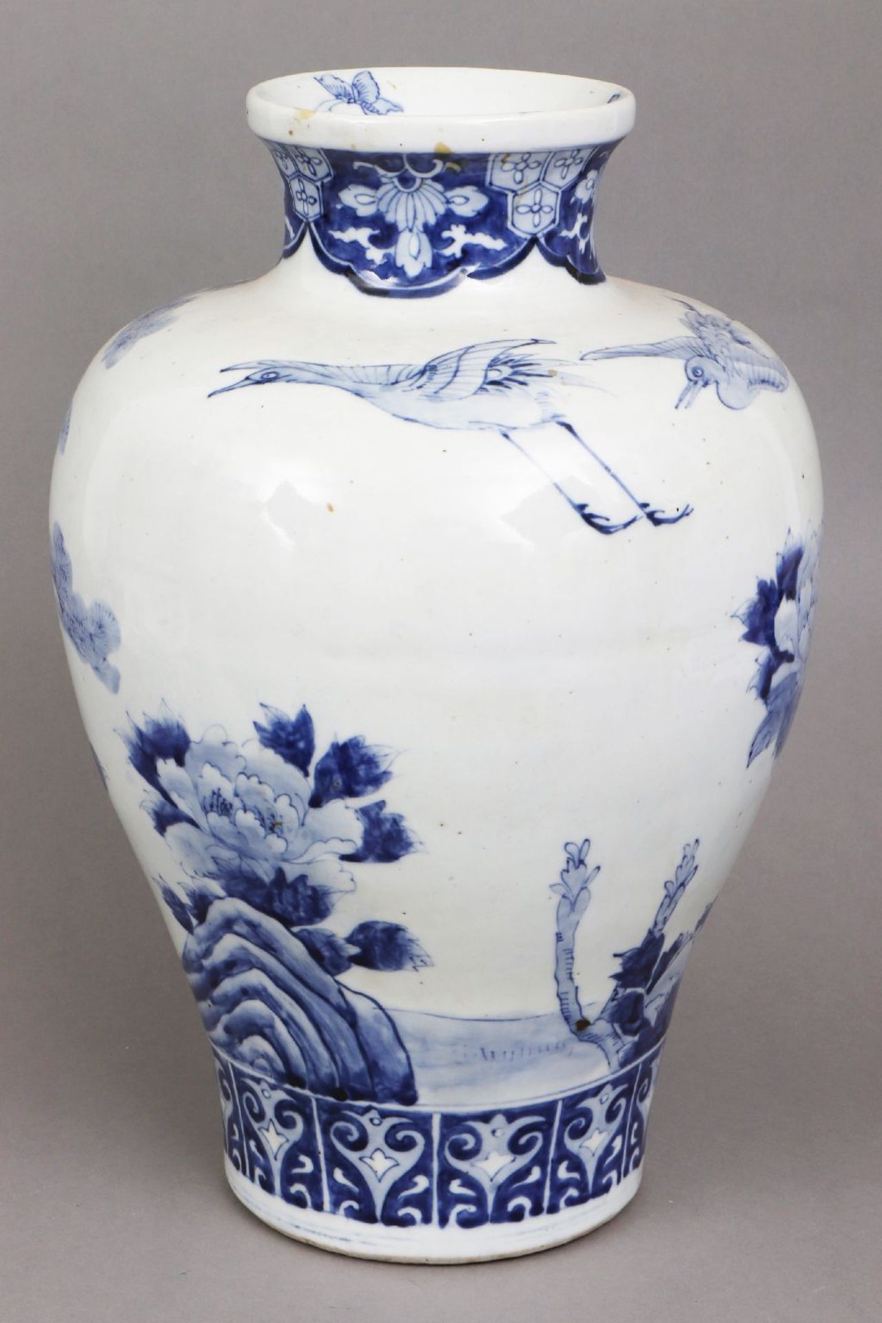 Chinesische Porzellanvase mit Blaumalerei - Image 3 of 7