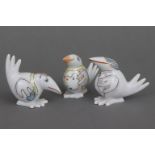 3 MEISSEN Porzellanfiguren ¨Spaßvögel¨