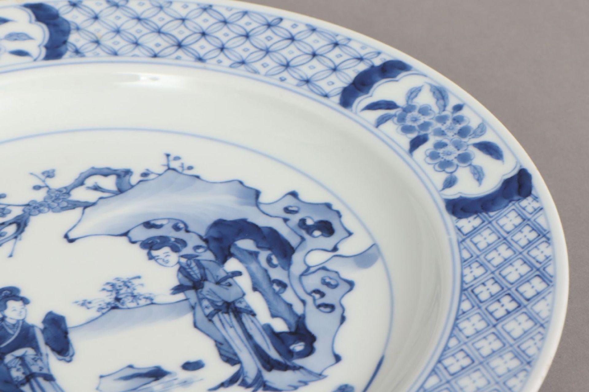Chinesischer Teller mit Blaumalerei - Image 5 of 5