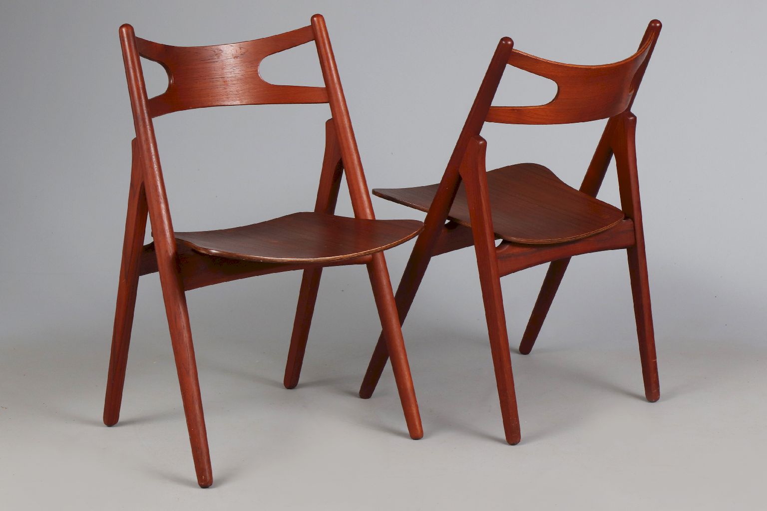 3 HANS WEGNER ¨Sawbuck Chairs¨ (Modell ¨CH29¨) - Image 2 of 5