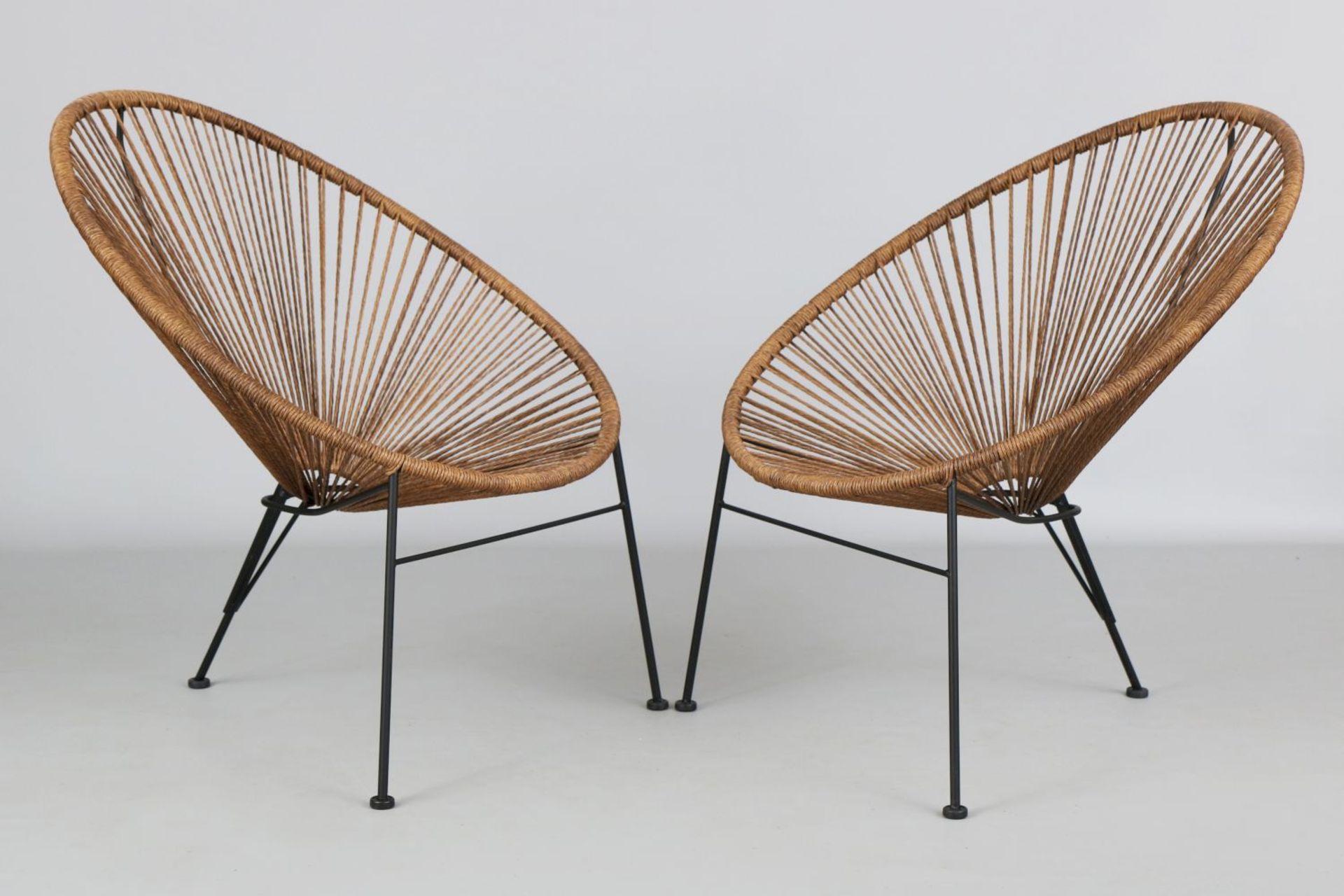 Paar Sitzschalen im Stile von ¨Acapulco¨ Chairs