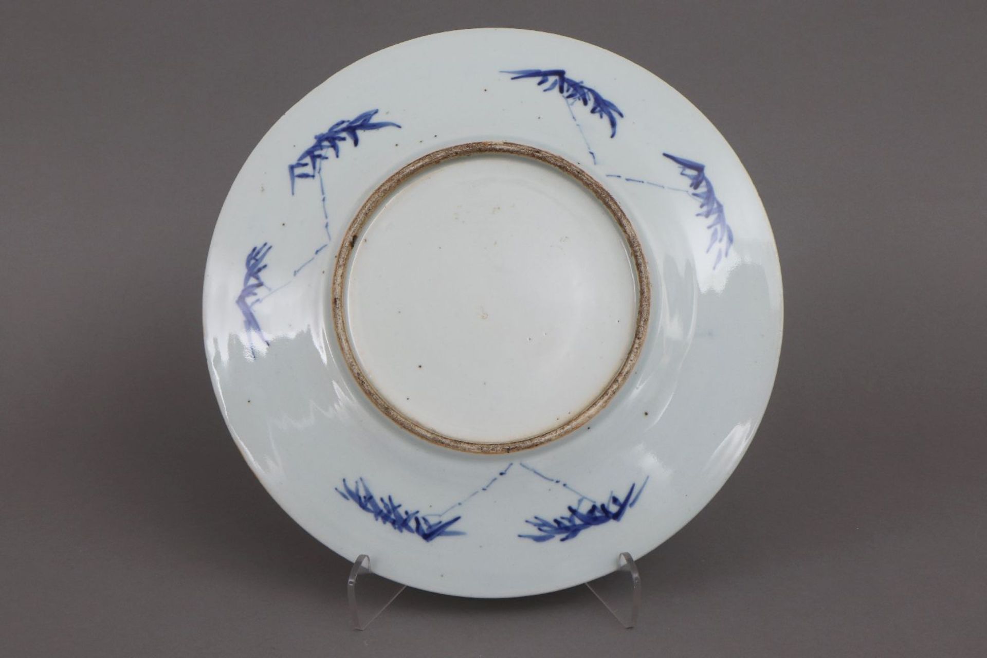 Chinesischer Teller mit Blaumalerei - Image 2 of 4