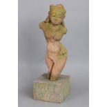 Indische Steinfigur ¨Yakshi¨