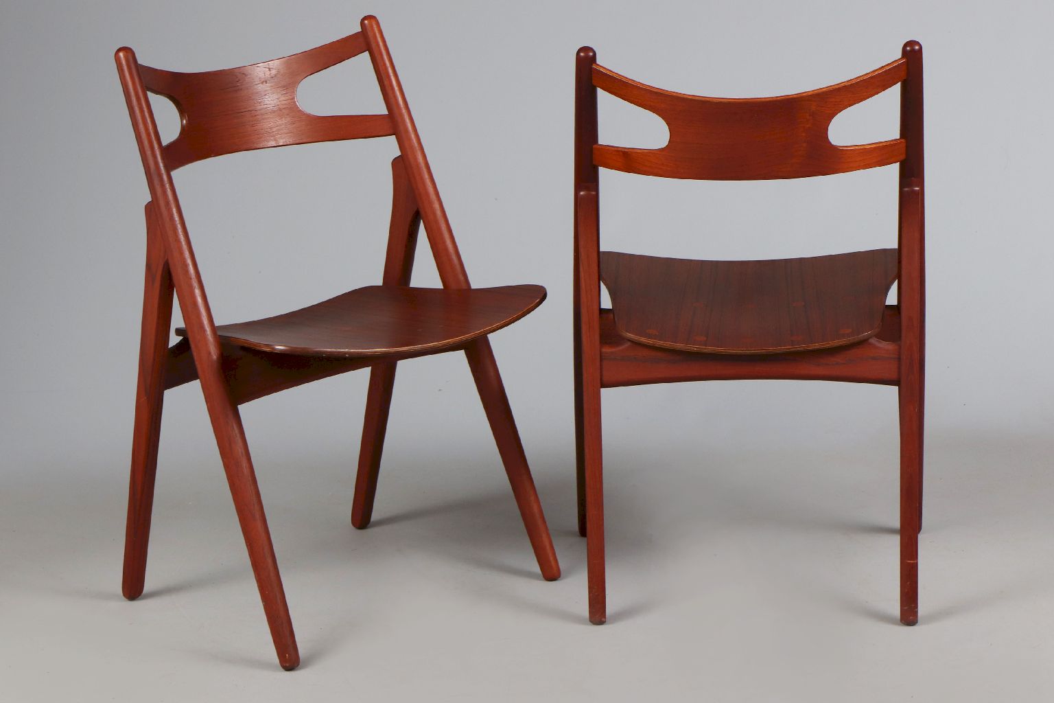3 HANS WEGNER ¨Sawbuck Chairs¨ (Modell ¨CH29¨) - Image 3 of 5