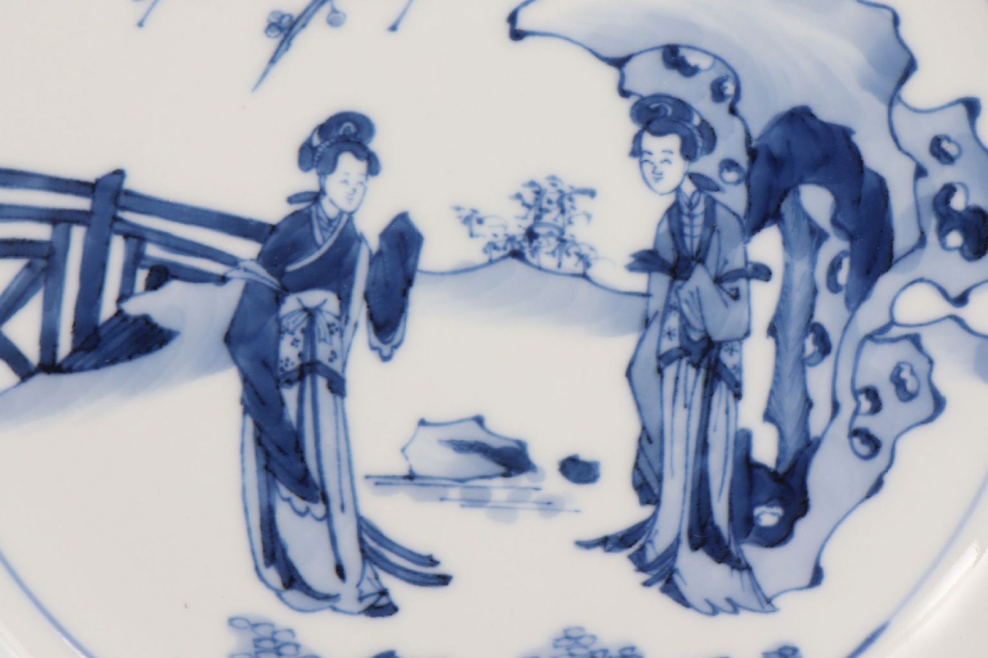 Chinesischer Teller mit Blaumalerei - Image 4 of 5