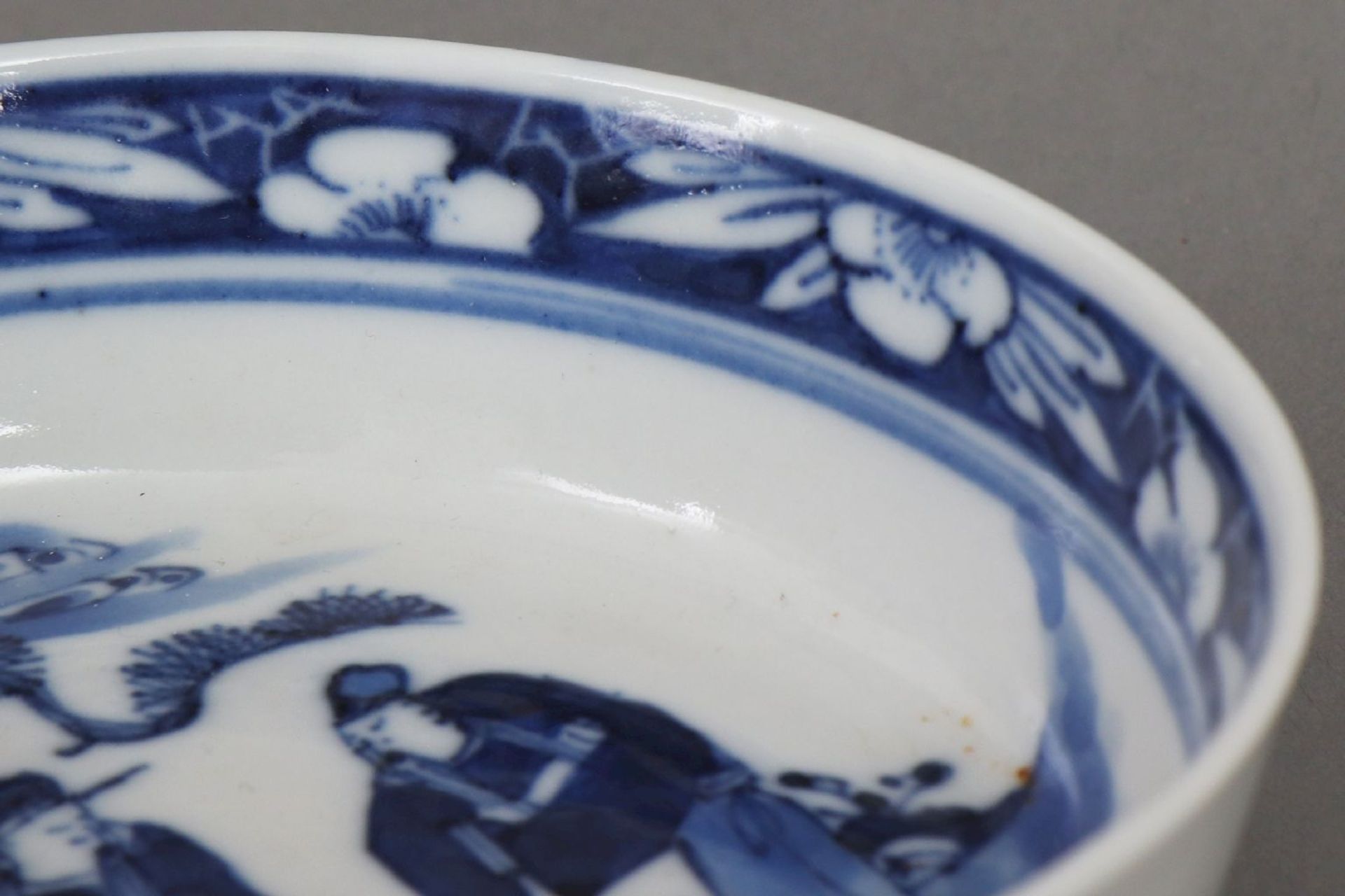Chinesisches Porzellan-Schälchen mit Blaumalerei - Image 3 of 5