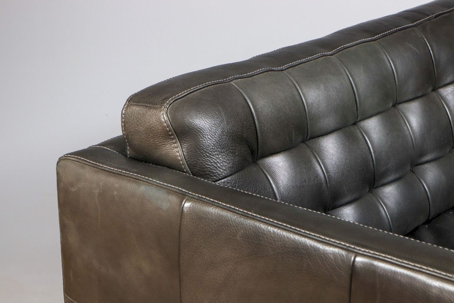 Ledersofa im Stile Florence Knoll - Image 4 of 4