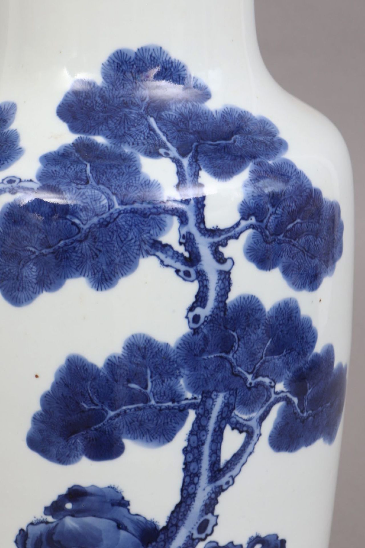 Chinesische Vase mit Blaumalerei - Image 5 of 6