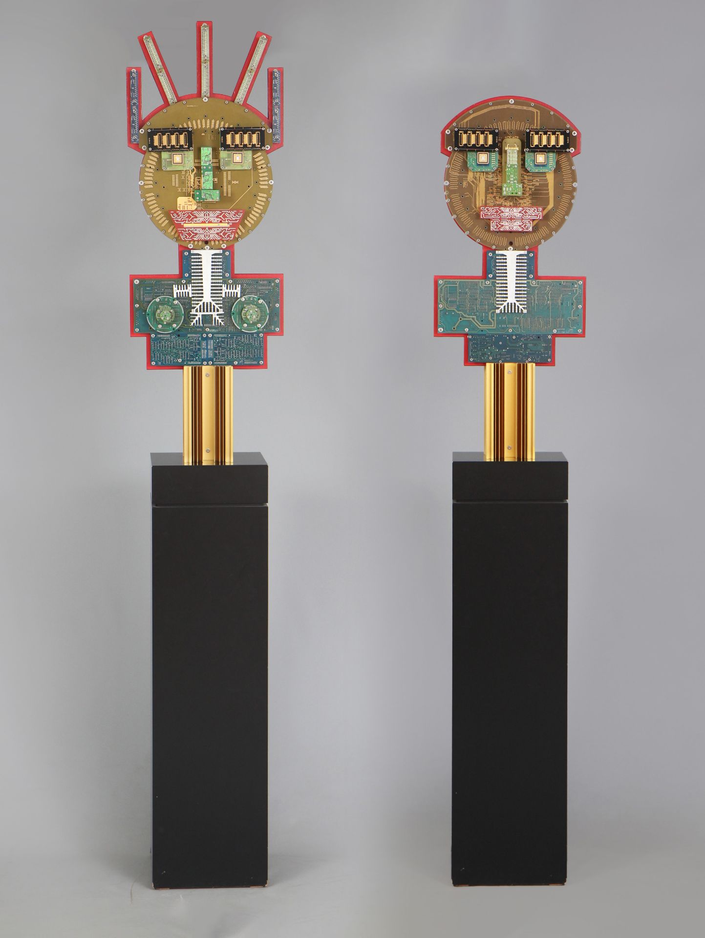 PETRUS WANDREY (1939-2012) Skulpturenpaar ¨Lucy (Primat) & Ramidus (Primat)¨ (1999)
