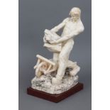 EDOUARD DROUOT (1859-1945), Marmorskulptur ¨Le Carrier¨