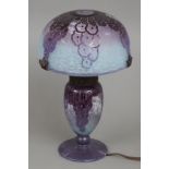 LE VERRE FRANCAIS (Charles Schneider) Tischlampe des Jugendstil